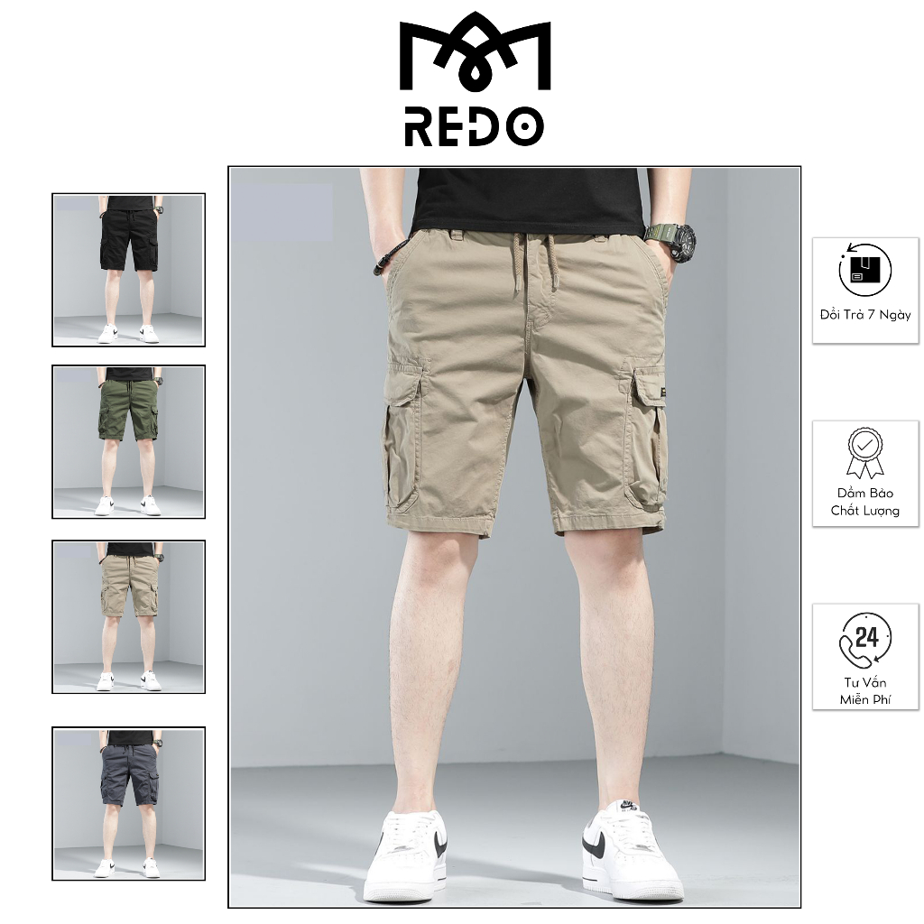 Quần Ngố - Quần Short Nam Kaki Túi Hộp Chất Cao Cấp Dày Dặn Đủ