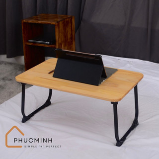Bàn Học Sinh Gấp Gọn Bằng Gỗ Thông, Để Laptop Trên Giường, Ngồi Bệt Chân Sắt Cứng Cáp