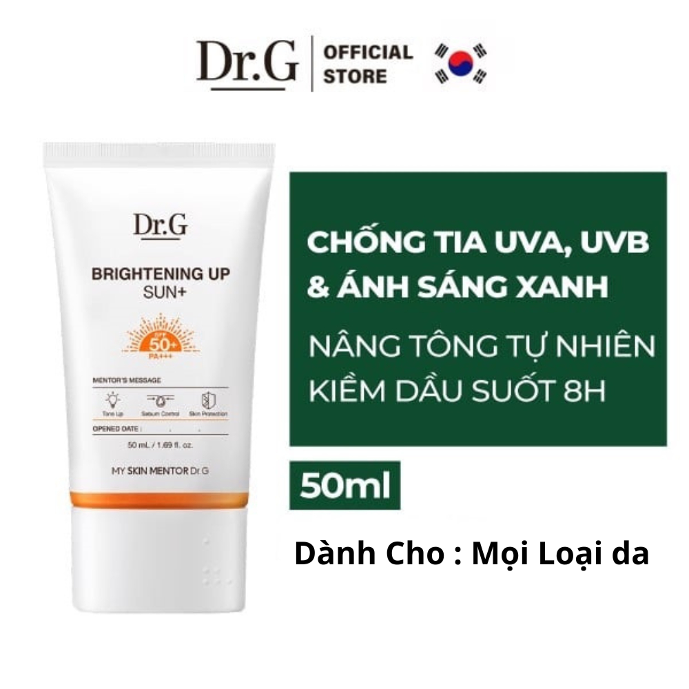 Kem chống nắng dr g xanh và cam 50ml dành cho da dầu và da nhậy cảm