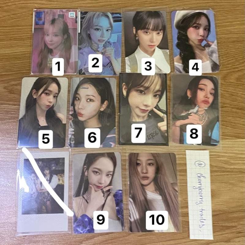 Thẻ ảnh bo góc card aespa chính hãng