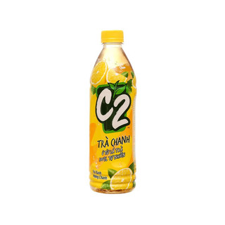 Nước ngọt trà xanh C2, hương Chanh chai 455ml