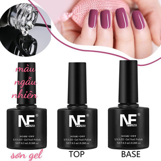 Sơn gel 3 Chai BASE&TOP& sơn gel（1 chai top+1 chai base+ 1 chai sơn gel ）8.3ML