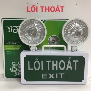 Đèn sự cố khẩn cấp chiếu sáng kết hợp biển chỉ dẫn thoát hiểm exit - thiết bị phòng cháy chữa cháy