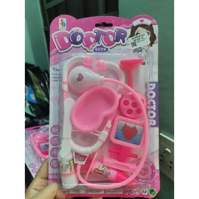 Vỉ đồ chơi bác sĩ có tai nghe mẫu mới cho bé thích học làm bác sĩ, y tá TP000169