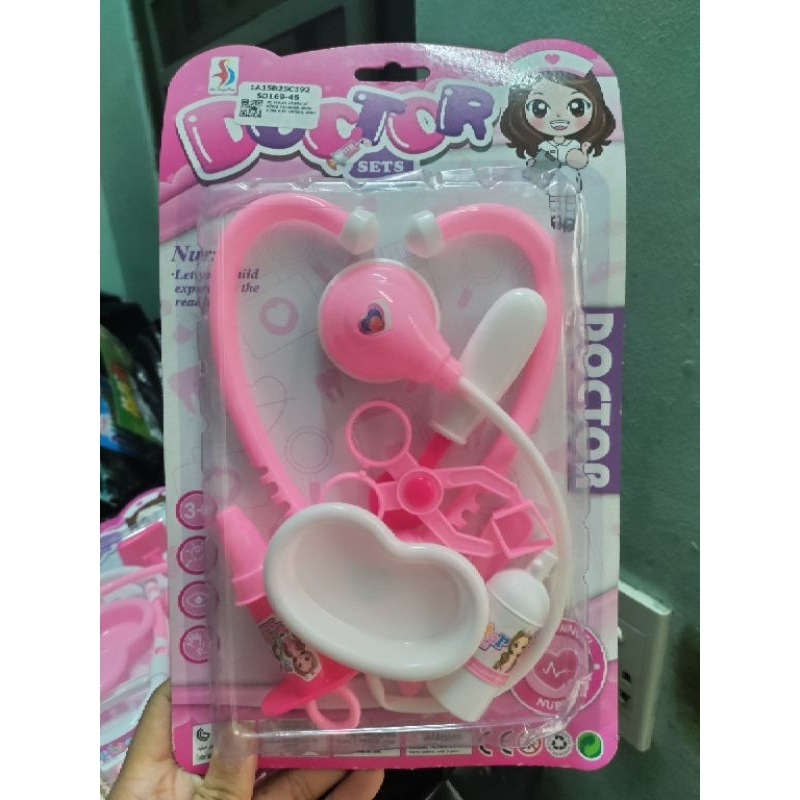 Vỉ đồ chơi bác sĩ có tai nghe mẫu mới cho bé thích học làm bác sĩ, y tá TP000169