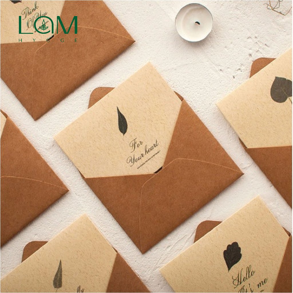 Thiệp kraft vintage cao cấp chúc mừng sinh nhật, tình nhân, ngày nhà giáo 20/11...