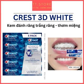 Kem đánh răng crest 3d white của mỹ