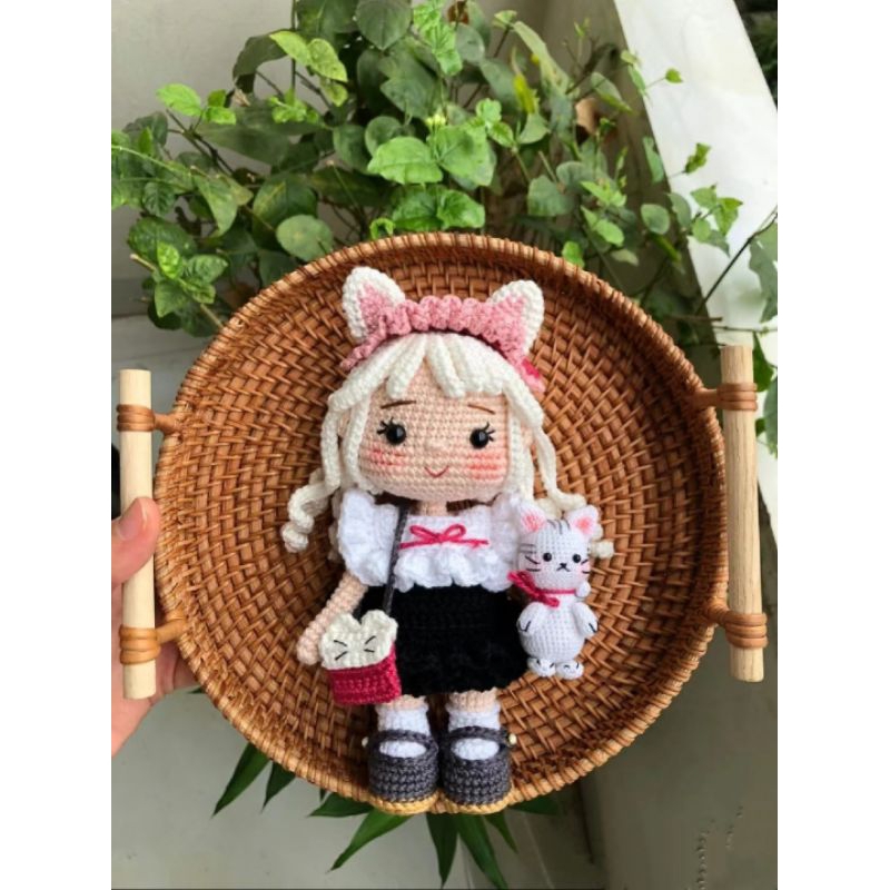 Búp bê taro len handmade