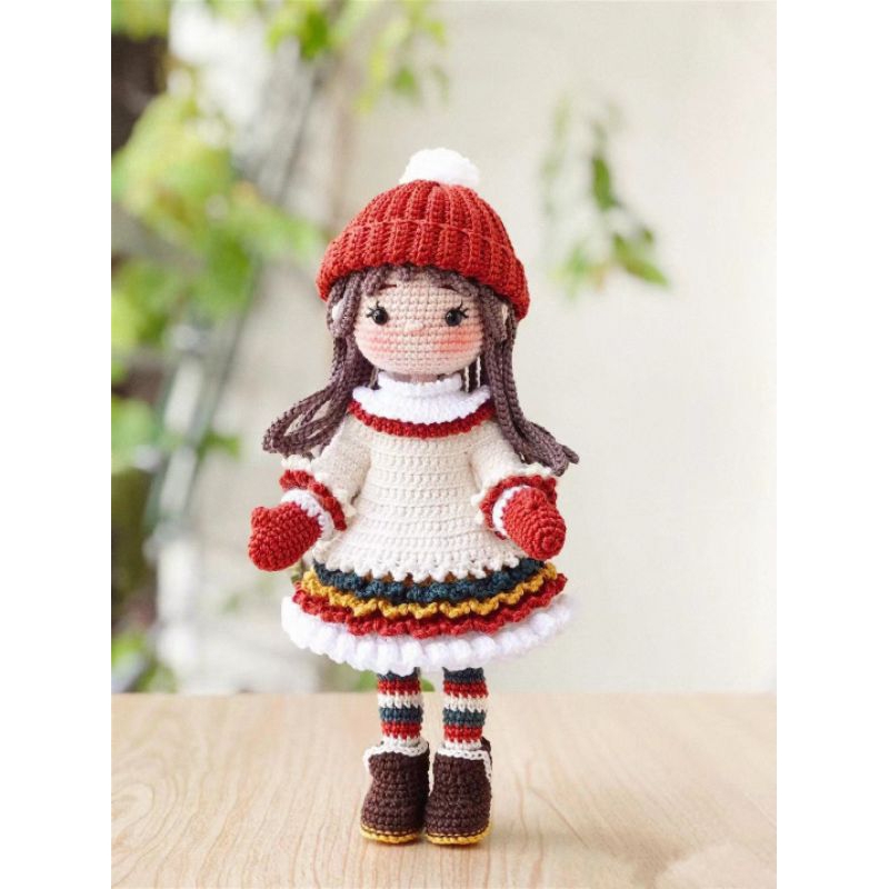 Búp bê len handmade mùa đông
