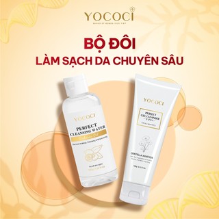Combo làm sach sâu x2 Yococi gồm 1 sữa rửa mặt 100g + 1 nước tẩy trang 100ml