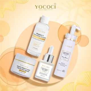 Bộ sản phẩm chăm sóc da toàn thân Yococi 4 món gồm 1 nước tẩy trang 100ml + 1 serum 20ml + 1 body 150g + 1 face 20g