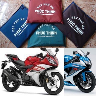 Bạt phủ xe mo to size 2m4 chất vải dù chất vải dày siêu bền Phkshop.com áo trùm xe mo to