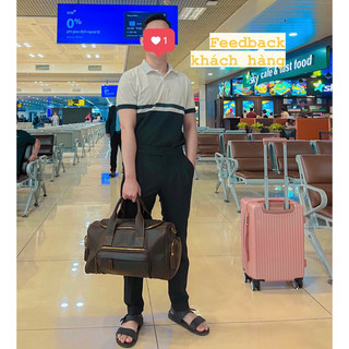 Túi du lịch mini da bò điên bền bỉ