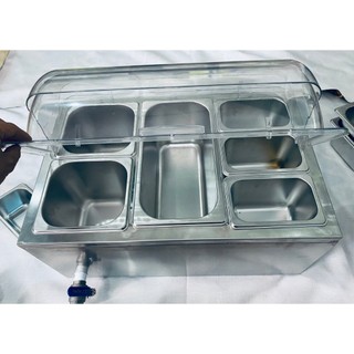 Thùng đá 3 lớp ( giữ lạnh được 8-9 tiếng ) nắp mika
