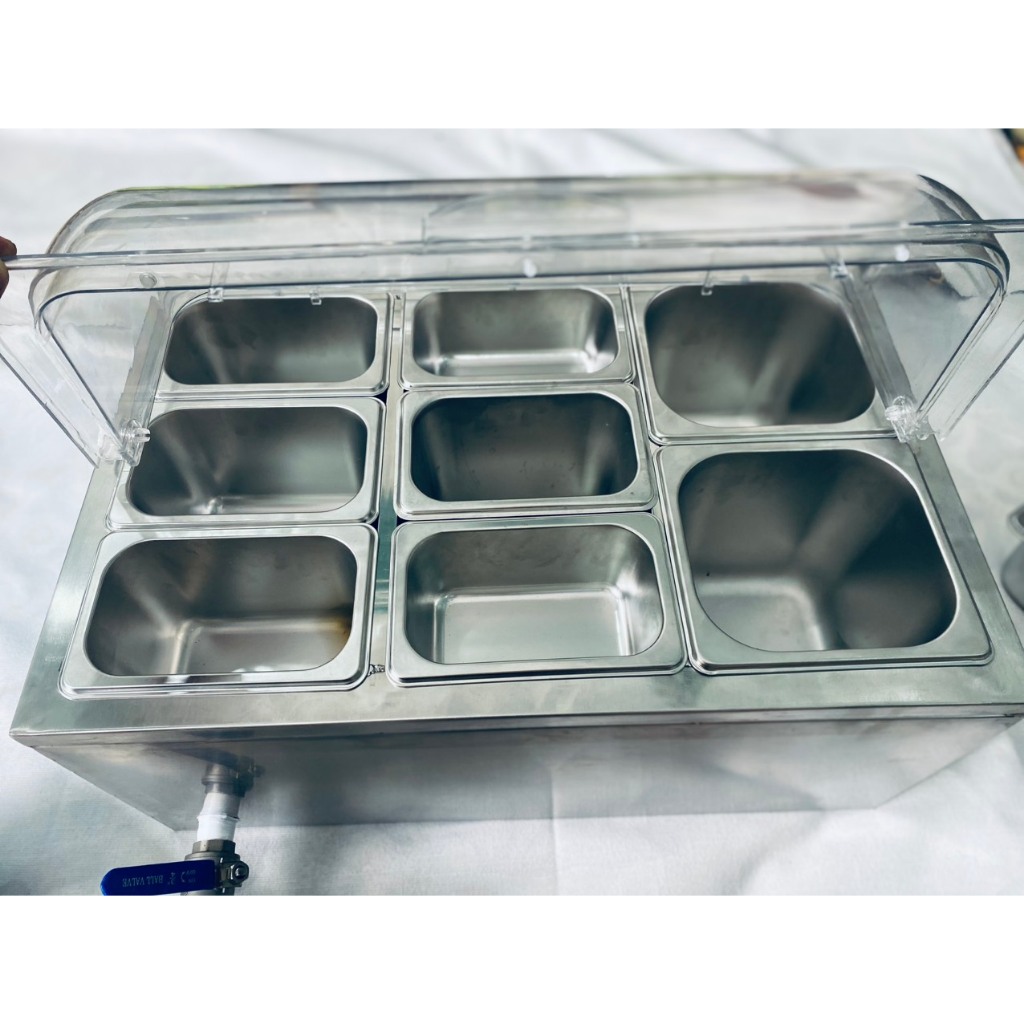 Thùng đá 3 lớp ( giữ lạnh được 8-9 tiếng ) nắp mika
