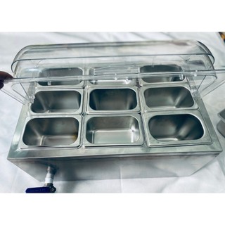Thùng đá 3 lớp ( giữ lạnh được 8-9 tiếng ) nắp mika
