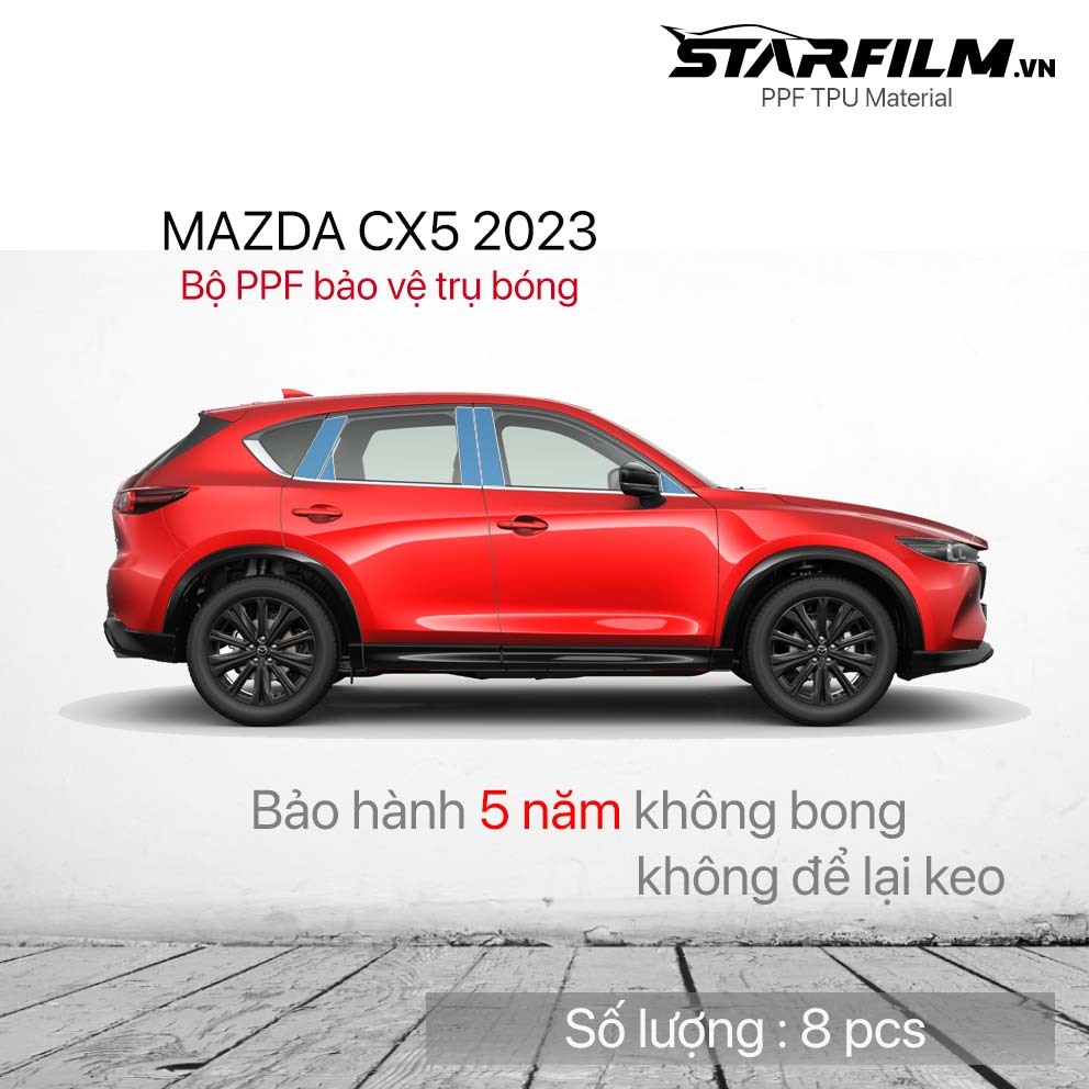 Bộ PPF bảo vệ chống xước trụ bóng STARFILM cho Mazda CX5