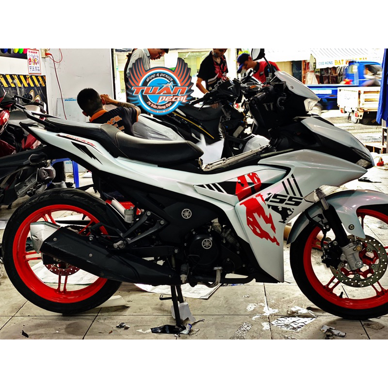 Tem rời Ex155 xe màu trắng