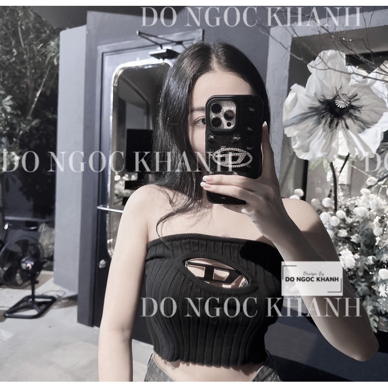 Ốp điện thoại Vải jean Disel đá màu đen rin rách cao cấp ngầu chất