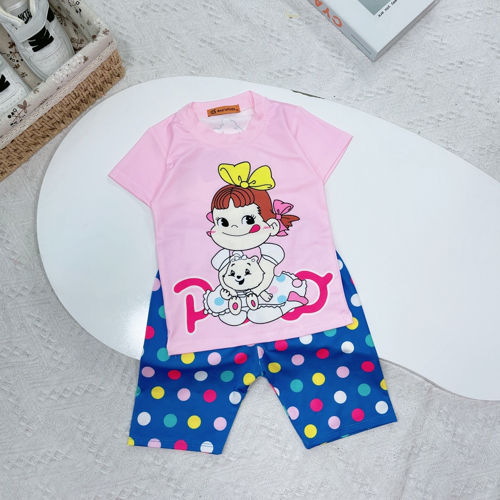 Bộ thun lạnh cao câp bé gái siêu hót 8-20kg