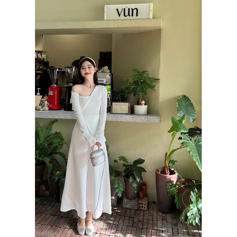 LILLIE | Set váy tay dài trễ vai