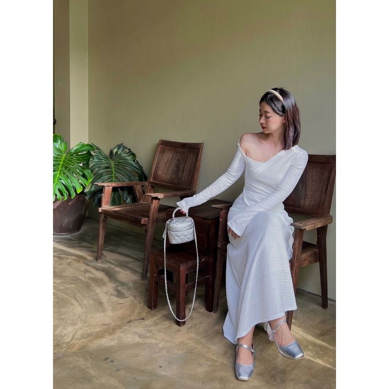 LILLIE | Set váy tay dài trễ vai