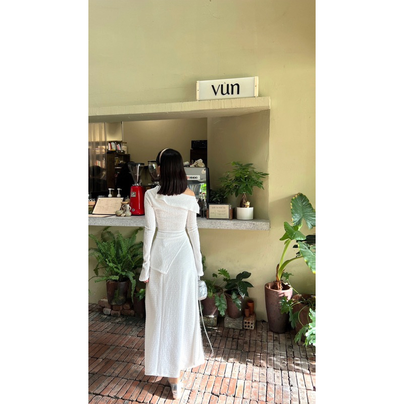 LILLIE | Set váy tay dài trễ vai