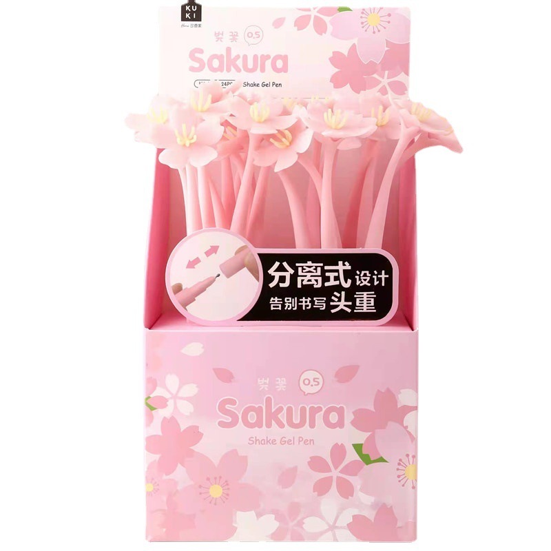 Bút bi gel silicon nhiều hoạ tiết dễ thương văn phòng phẩm Umeishop s22