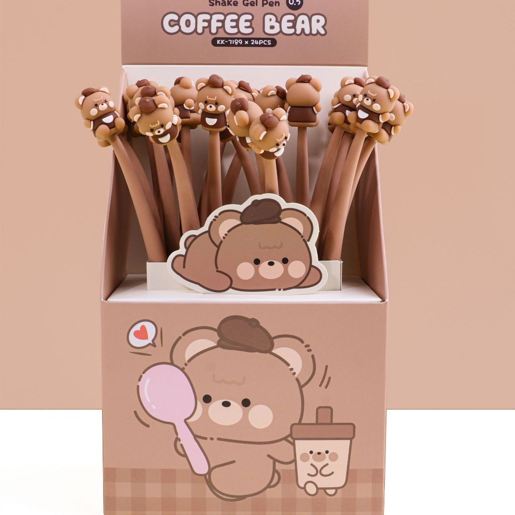 Bút bi gel silicon nhiều hoạ tiết dễ thương văn phòng phẩm Umeishop s22