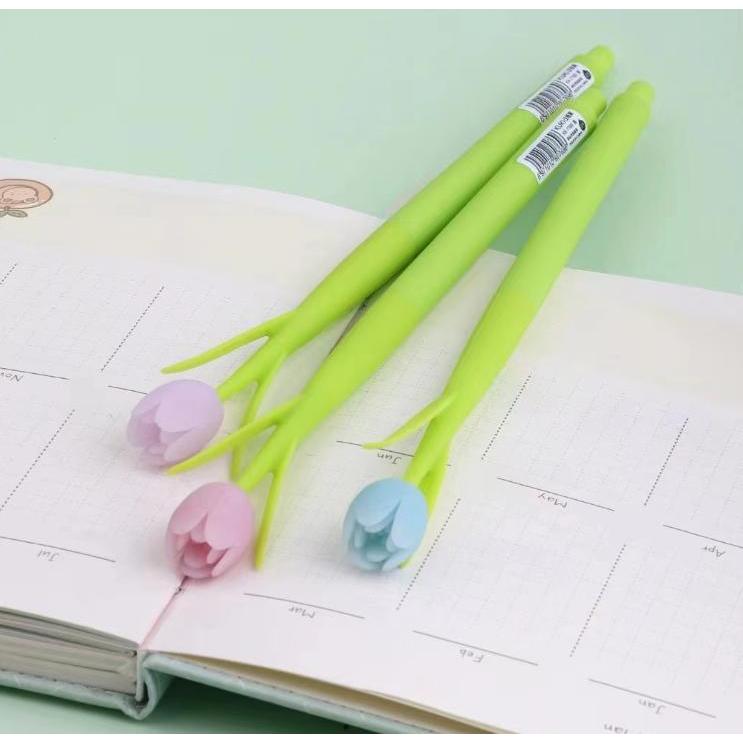 Bút bi gel silicon nhiều hoạ tiết dễ thương văn phòng phẩm Umeishop s22