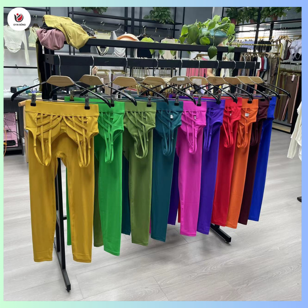 Set Bộ Tập Gym, Yoga, Thể Thao Lulu Đan Lưng Xương Cá Nâng Mông Tôn Dáng Nhiều Màu Cao Cấp Thoáng Mát Co Dãn