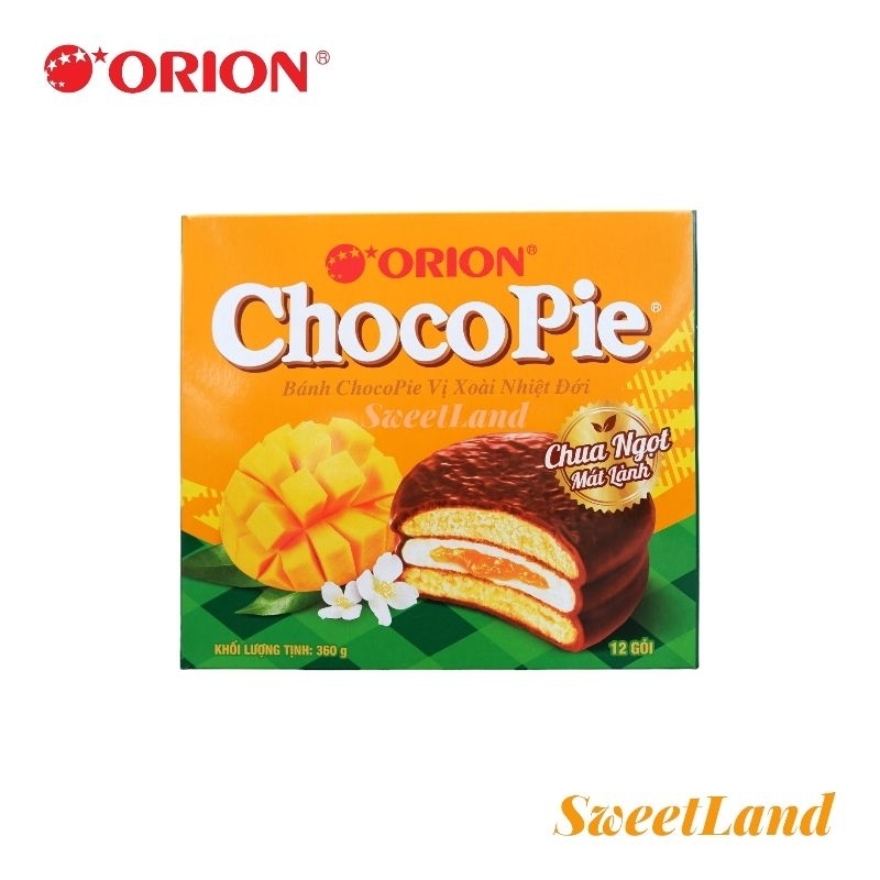 Bánh Orion Chocopie hộp 12 bánh có đủ vị