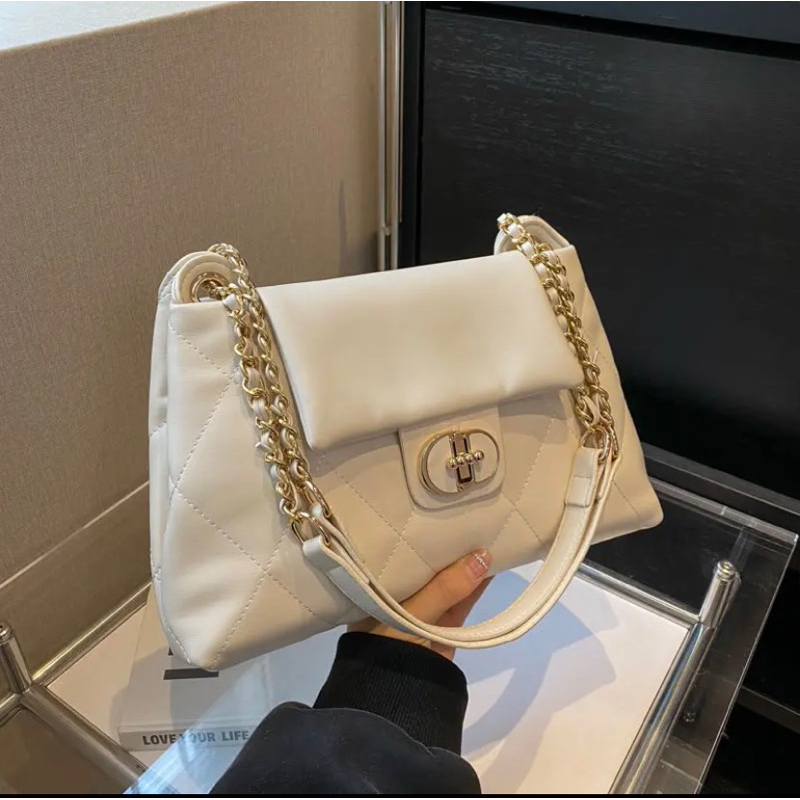 Túi xách  công sở nữ  da trần bông thời trang size 31 .