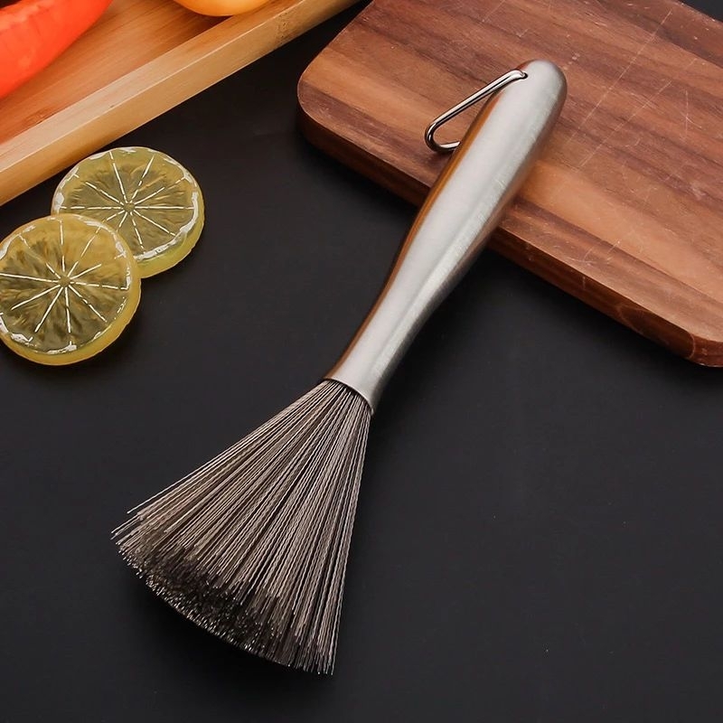 Chổi cọ xong nồi đánh bay vết bẩn thương hiệu Kaisho Nhật Bản bằng INOX 304 và thép trắng không gỉ
