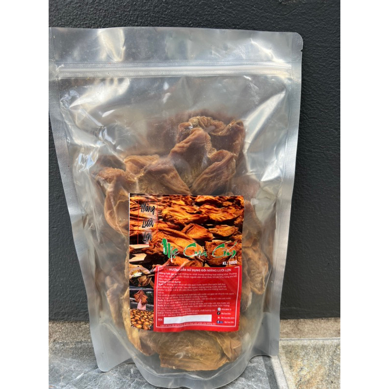 MĂNG LƯỠI LỢN KHÔ SẠCH KHÔNG HOÁ CHẤT 500G
