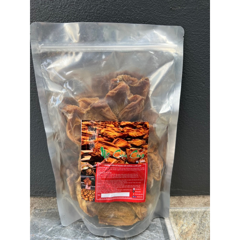MĂNG LƯỠI LỢN KHÔ SẠCH KHÔNG HOÁ CHẤT 500G