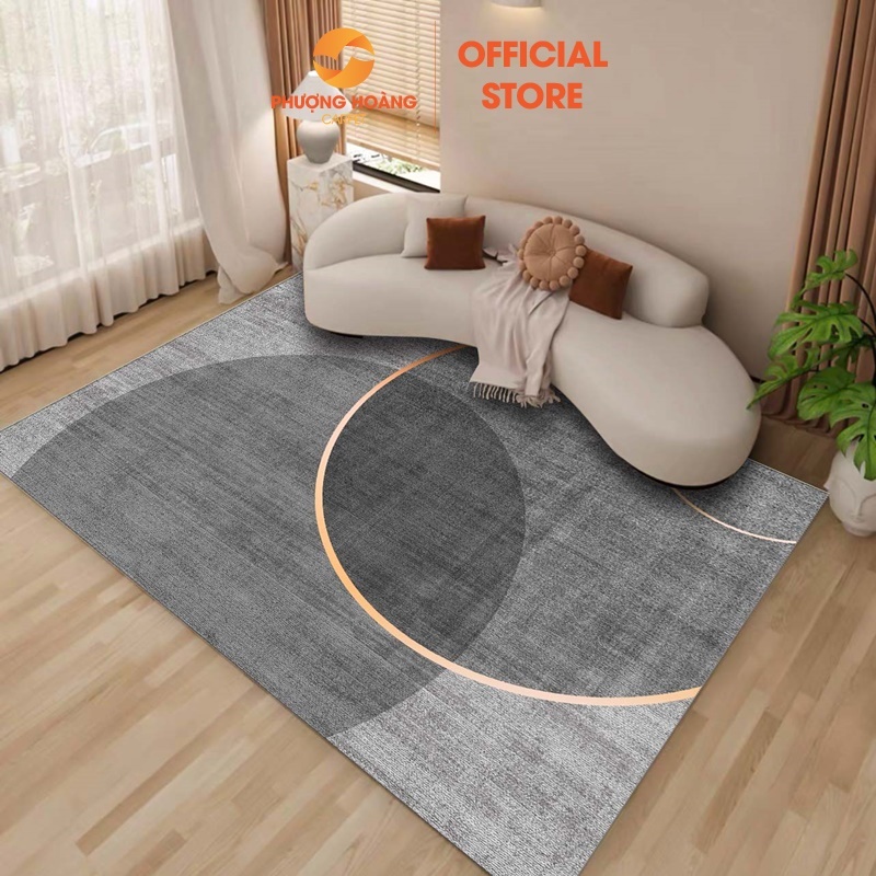 Tặng Thảm Lau Chân - Thảm Trải Sàn Bali Phong Cách Bắc Âu Trải Phòng Khách, Phòng Ngủ Sang Trọng - Đế Cao Su Chống Trơn