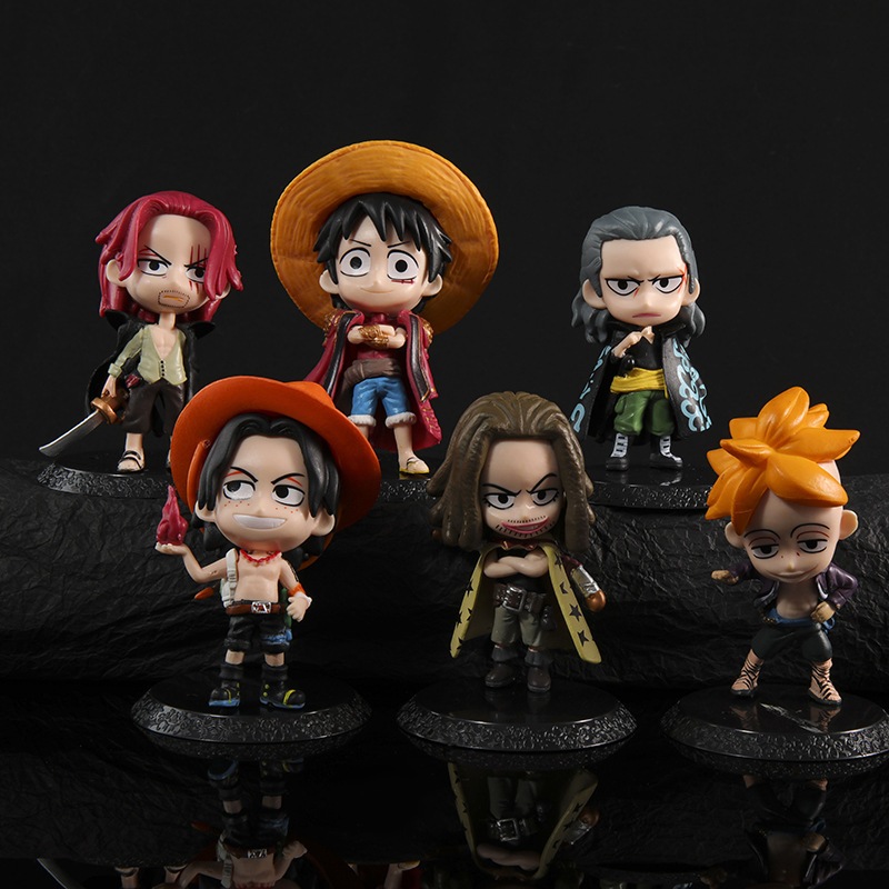 Mô hình One Piece set 6 nhân vật (Shanks, Luffy, Beckman, Ace, Yasopp, Marco)