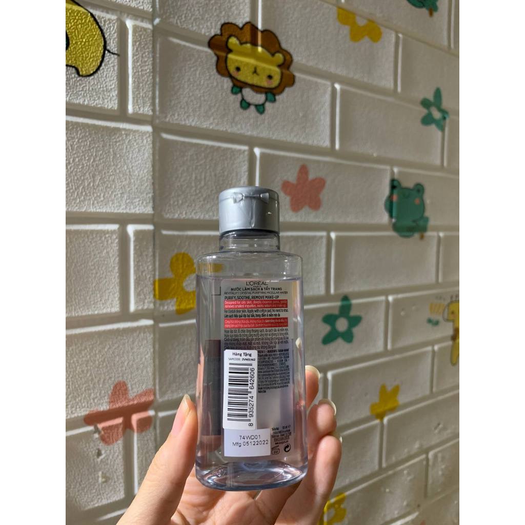 (Sẵn) Nước tẩy trang Loreal bạc/ tím 95ml