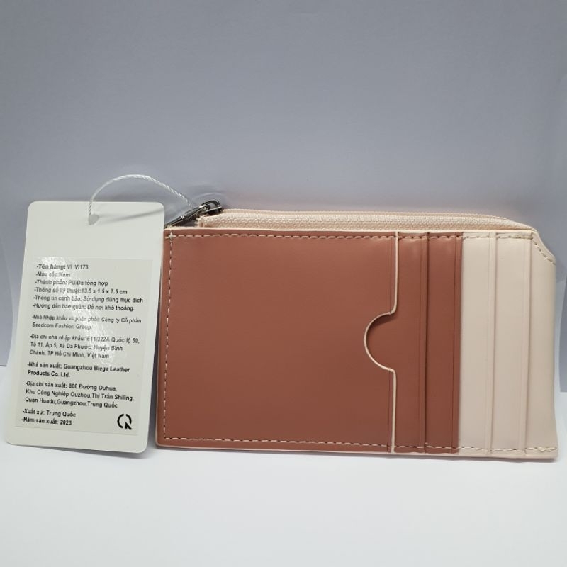 Ví Đựng Thẻ Khóa Kéo Juno