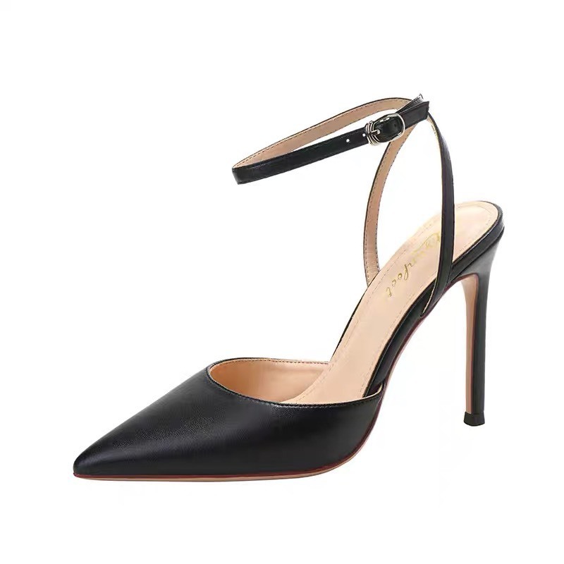 Giày cao gót mũi nhọn hở gót 5 phân và 7 phân kiểu dáng năng động mã 038 nhà SAM