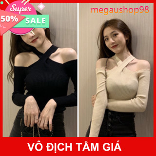 Áo len tăm qc 2 dây chéo cổ