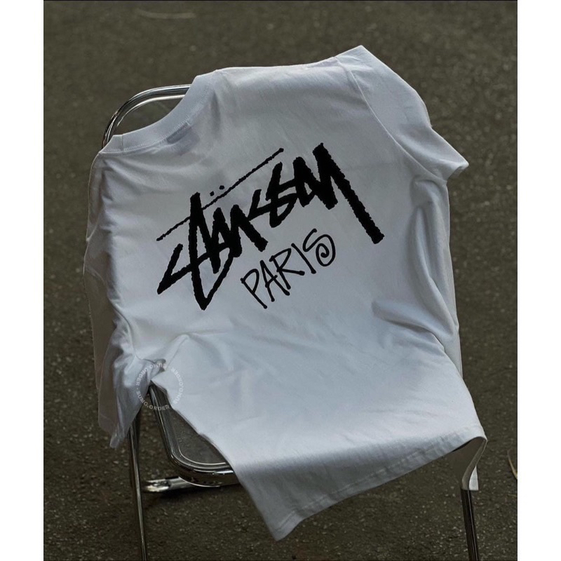 Áo thun STUSSY " Paris " form dày cao cấp, áo phông Street wear cá tính