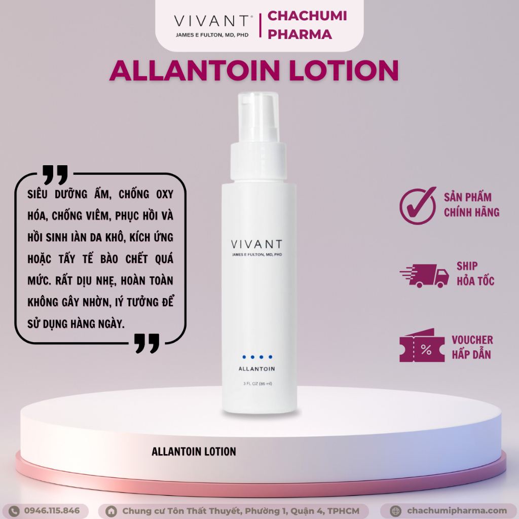 Kem dưỡng Vivant Totaloe - Allantoin - Marine - Recovery Ointment