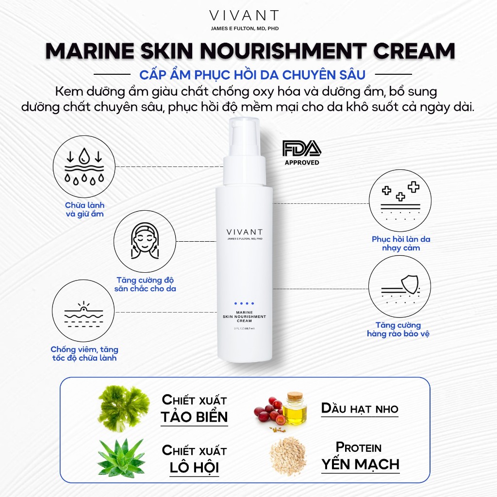 Kem dưỡng Vivant Totaloe - Allantoin - Marine - Recovery Ointment
