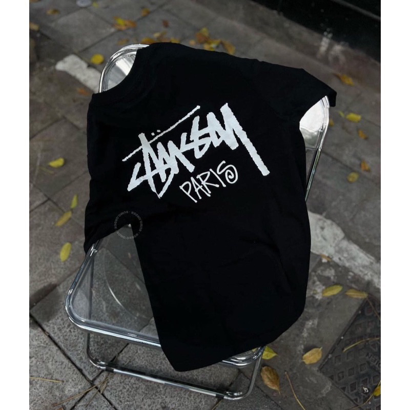 Áo thun STUSSY " Paris " form dày cao cấp, áo phông Street wear cá tính