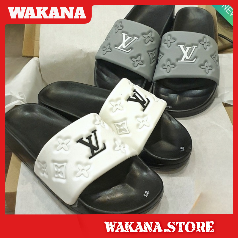 Dép lê nam quai ngang LV thời trang đẹp.Hàng sẵn kho 3 màu từ 38-43