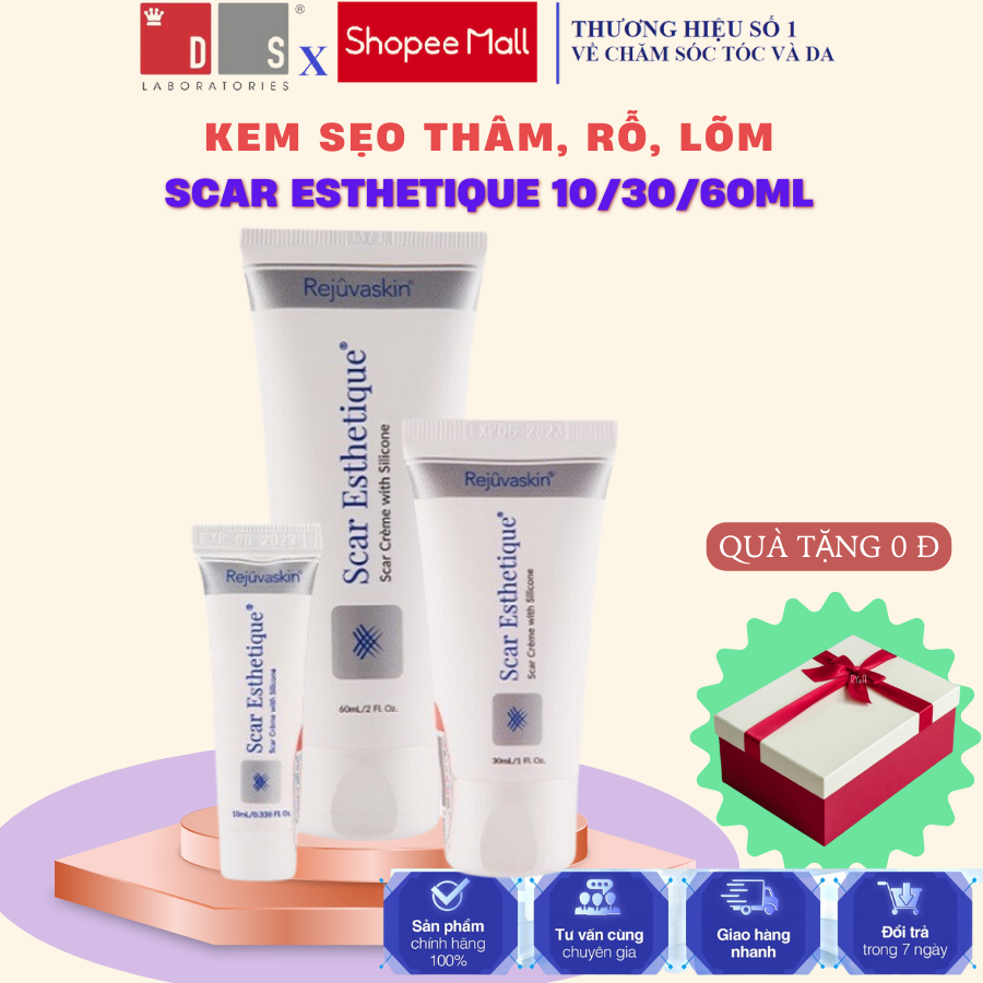 Kem xóa Sẹo Thâm, lấp đầy Sẹo Rỗ, Sẹo Lõm rejuvaskin Scar Esthetique 10 ml