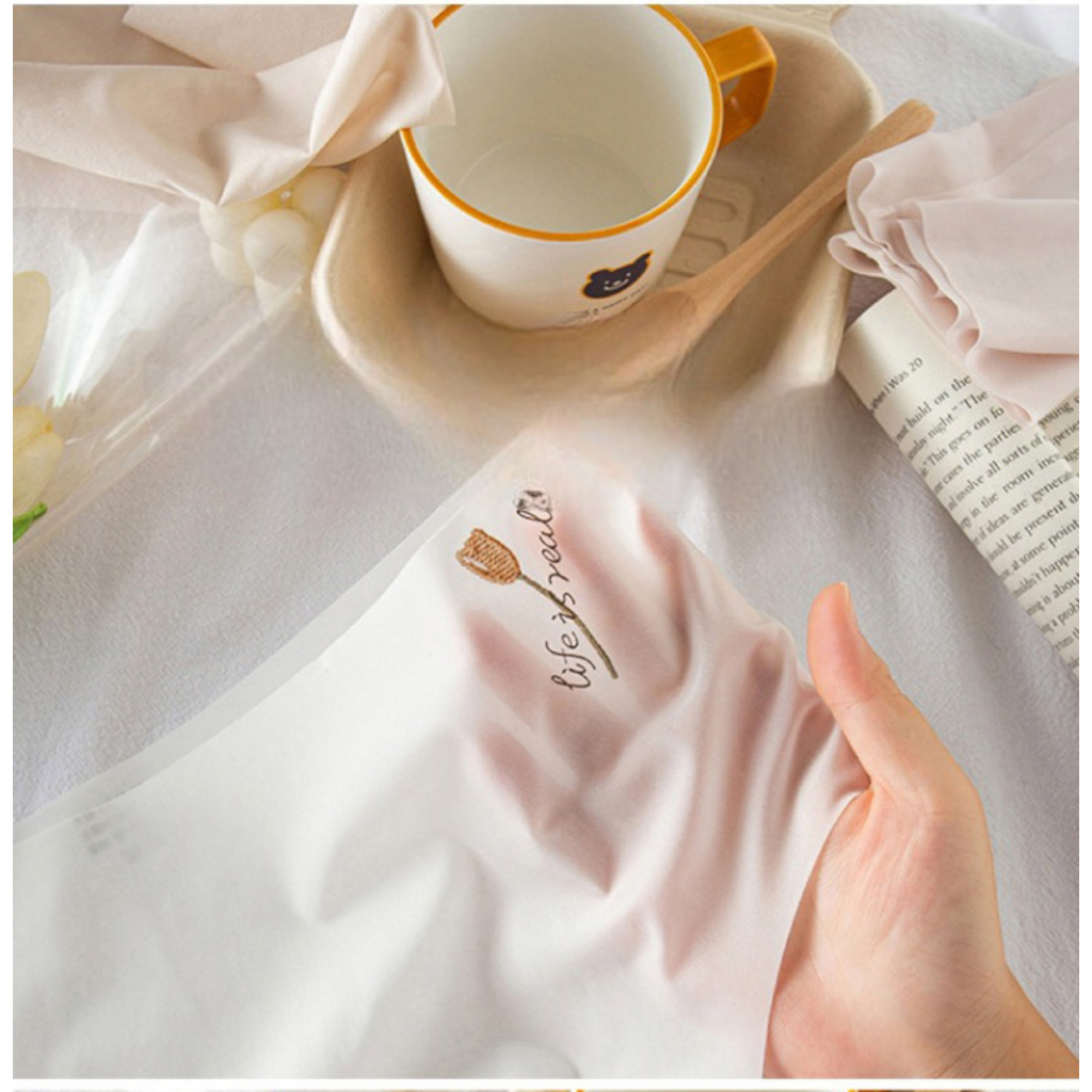 Set 5 quần lót nữ tơ lụa cạp cao tàng hình thêu hoa Tulip mỏng mát ôm sát kháng khuẩn NANGEVA ms2373