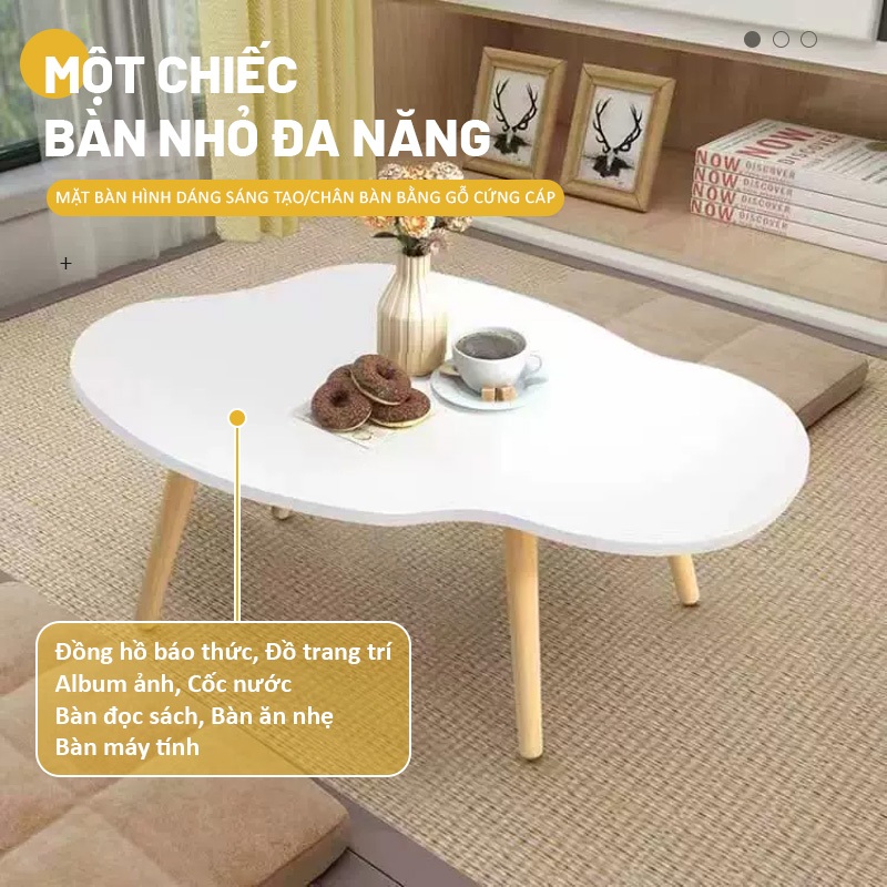 Bàn Trà Bàn Cafe Bàn Sofa Hình Dáng Xinh Xắn Phong Cách Hàn Quốc Hiện Đại Sang Trọng Thích Hợp Decor Gian Phòng